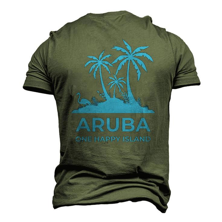 Aruba One Happy Island V2 Men's 3D T-Shirt Back Print