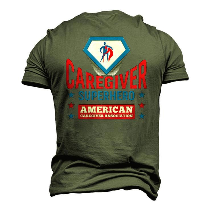 Caregiver Superhero Official Aca Apparel Men's 3D T-Shirt Back Print