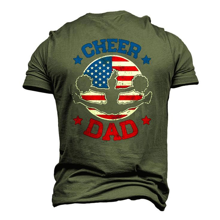 Cheer Dad Proud Fathers Day Cheerleading Girl Competition Men's 3D T-Shirt Back Print