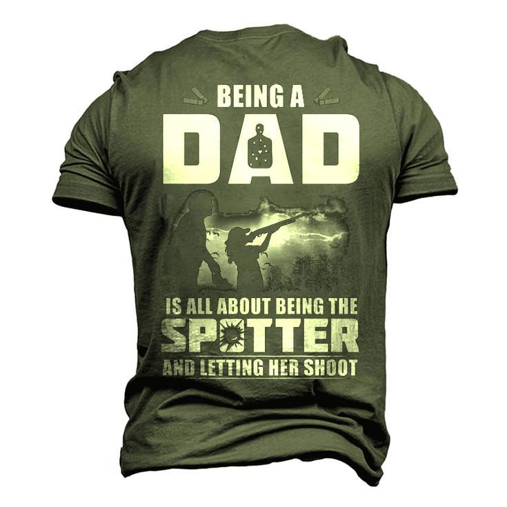 Being A Dad - Letting Her Shoot Men's 3D T-shirt Back Print