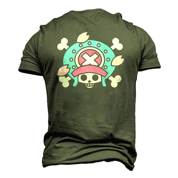 Doctor Reindeer Chop Cotton Candy Pirate Flag Jolly Roger Men's 3D T-Shirt Back Print