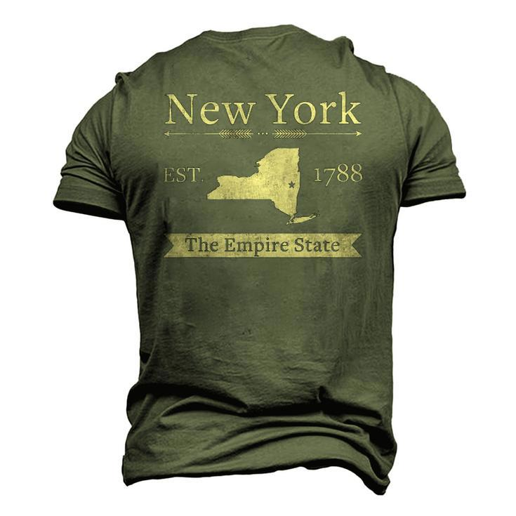The Empire State &8211 New York Home State Men's 3D T-Shirt Back Print