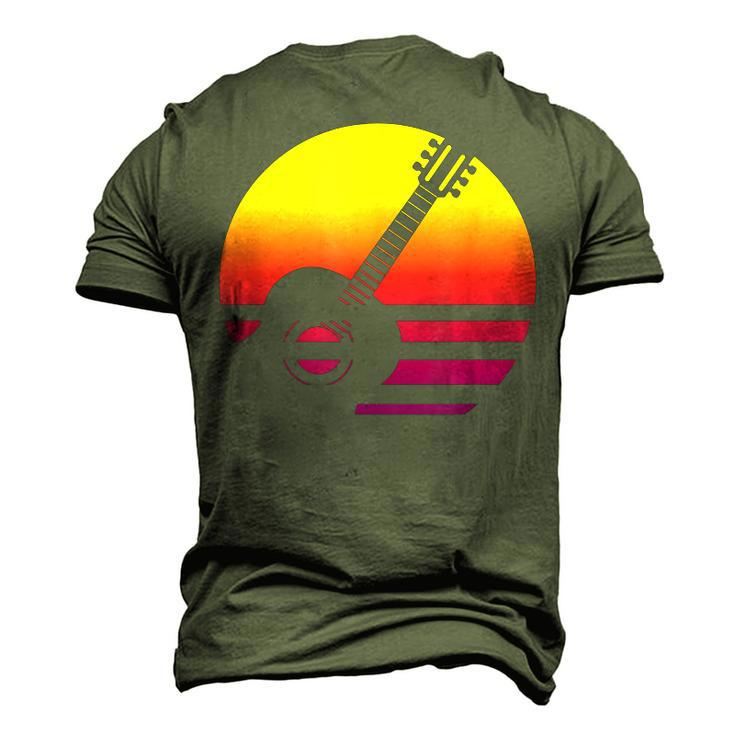 Guitar Retro Style Vintage V2 Men's 3D T-shirt Back Print