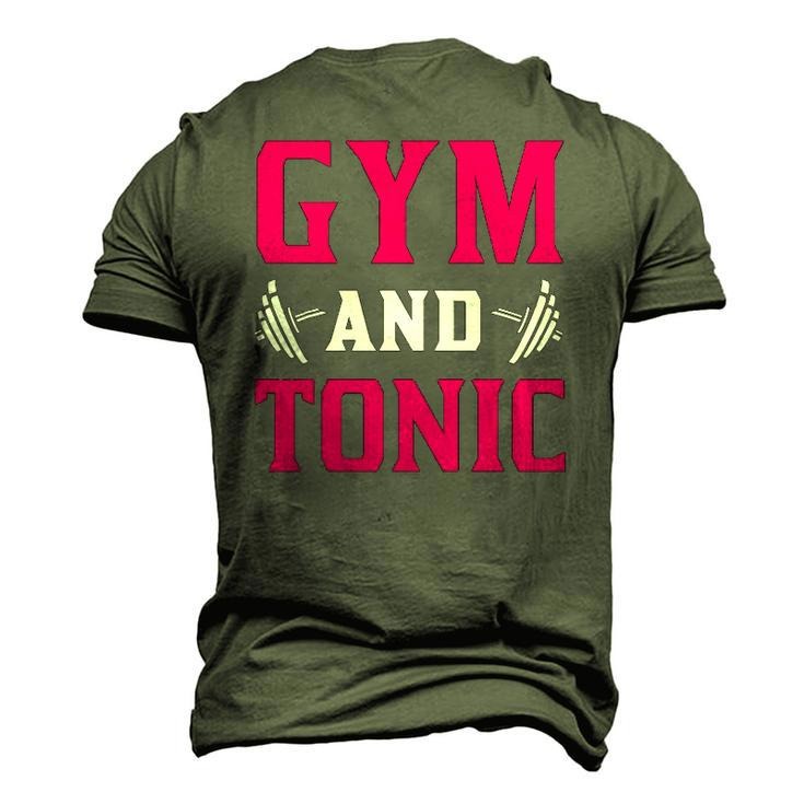 Gym And Tonic Workout Exercise Training Men's 3D T-Shirt Back Print