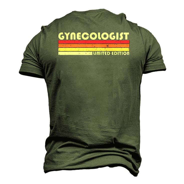 Gynecologist Job Title Profession Birthday Worker Idea Men's 3D T-Shirt Back Print