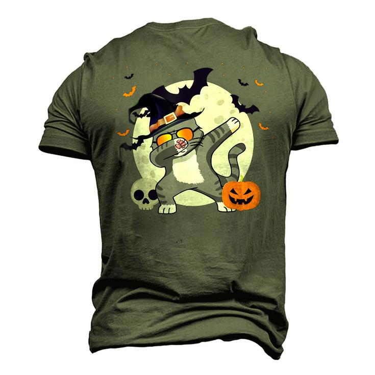 Halloween Dab Cat Mom Boys Girls Kids Halloween Men's 3D T-shirt Back Print