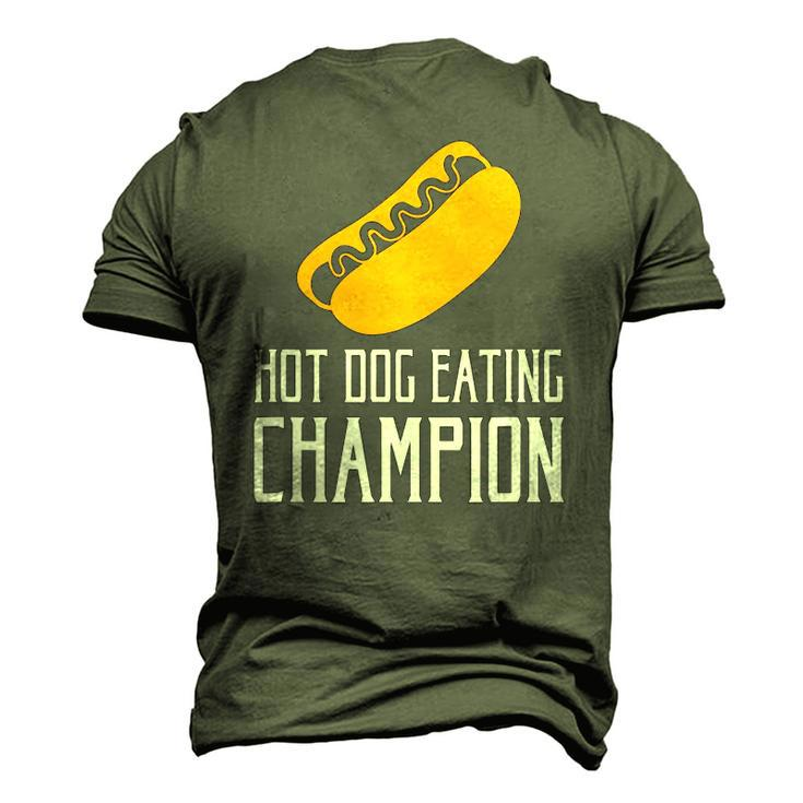 Hot Dog Eating Champion Fast Food Men's 3D T-Shirt Back Print