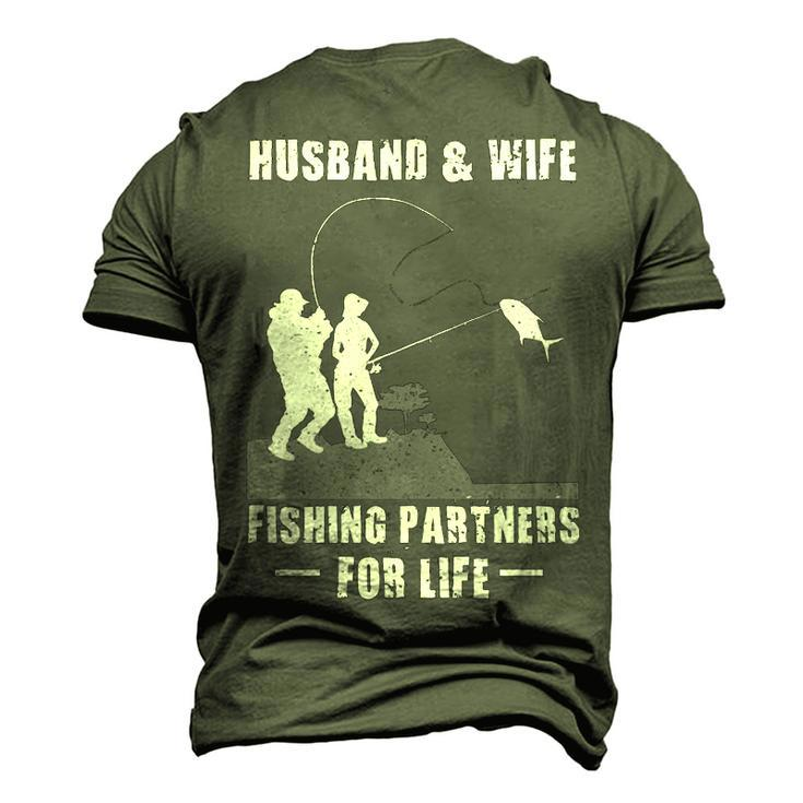Husband And Wife - Fishing Partners Men's 3D T-shirt Back Print