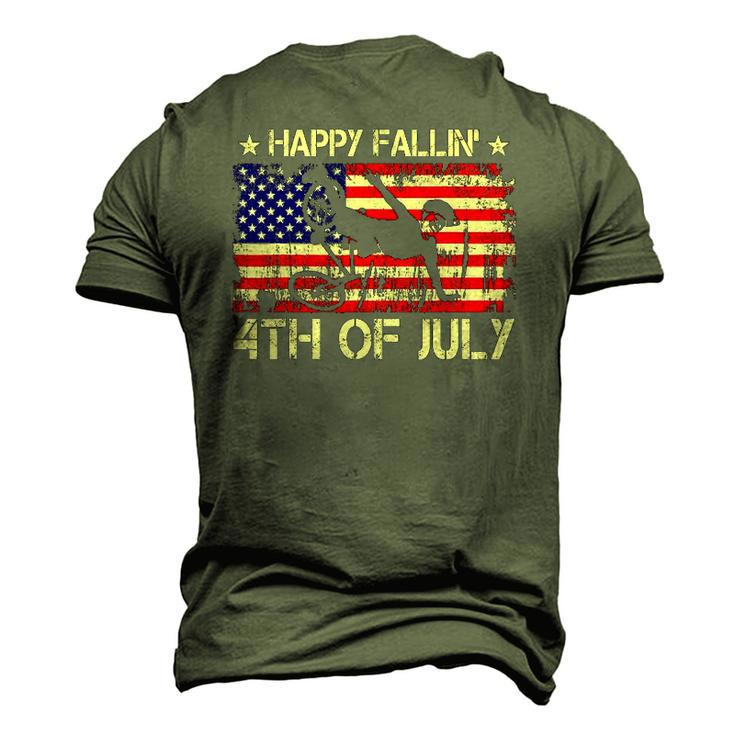 Joe Biden Happy Falling Off Bicycle Biden Bike 4Th Of July Men's 3D T-Shirt Back Print
