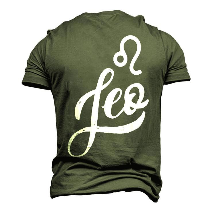 Leo Zodiac Birthday July August Men's 3D T-shirt Back Print