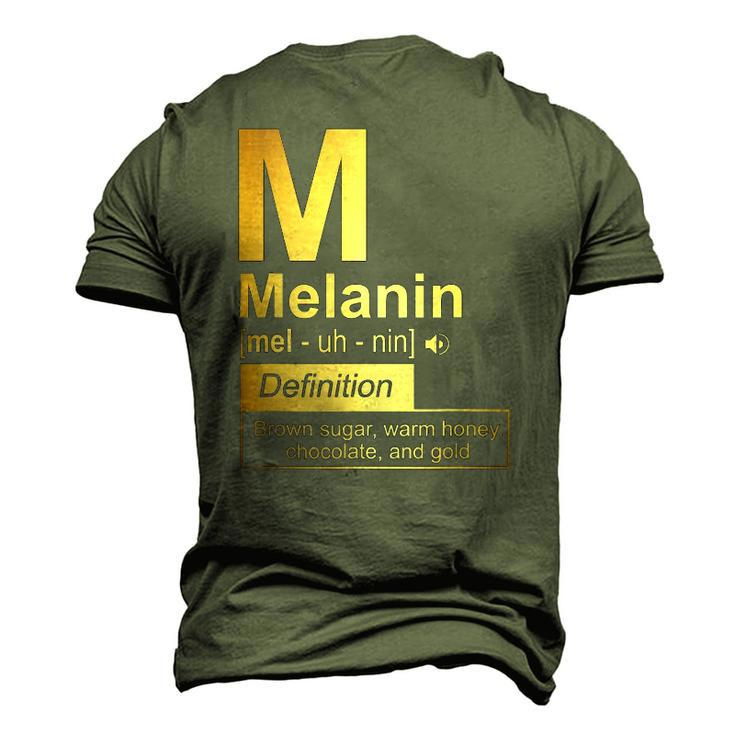 Melanin Brown Sugar Warm Honey Chocolate Black Gold Men's 3D T-Shirt Back Print