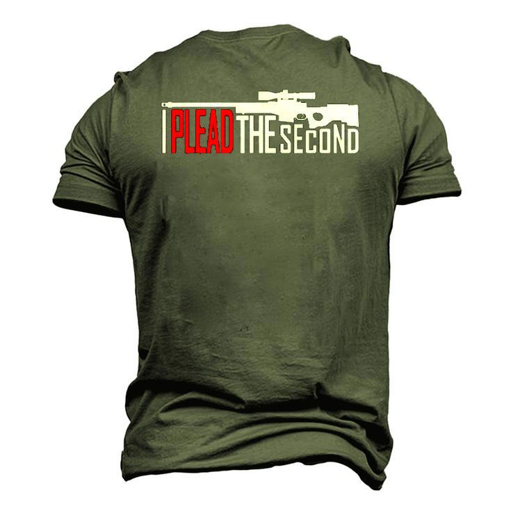 I Plead The Second 2Nd Amendment Republican Gun Rights Men's 3D T-Shirt Back Print
