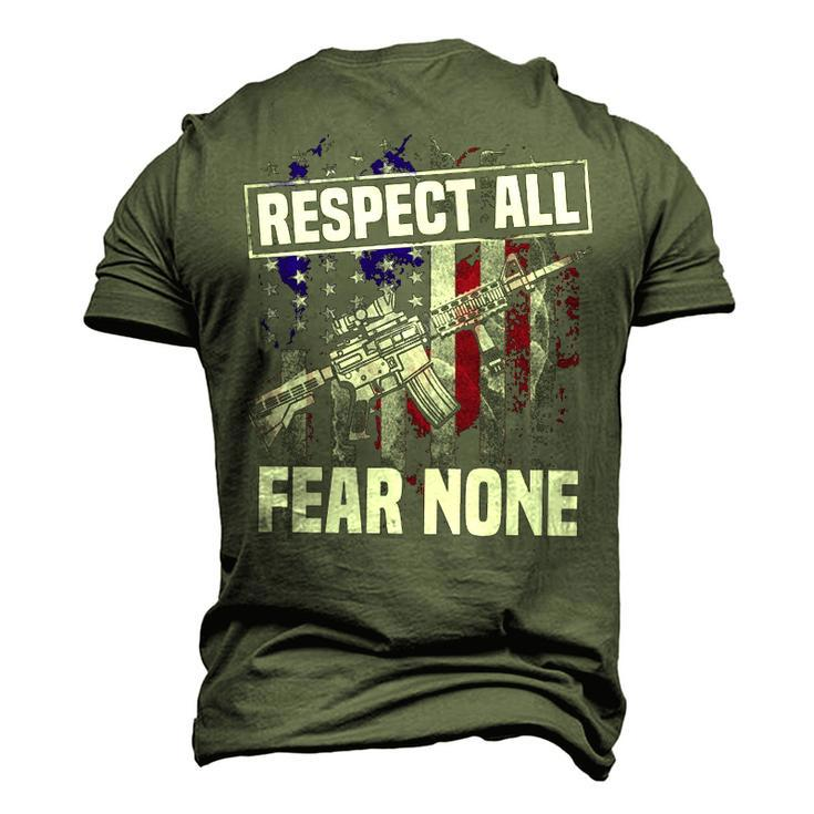 Respect All Fear Men's 3D T-shirt Back Print