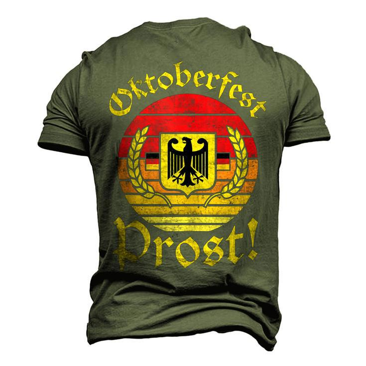 Retro Prost Men Women German Eagle Vintage Oktoberfest  Men's T-shirt 3D Print Graphic Crewneck Short Sleeve Back Print
