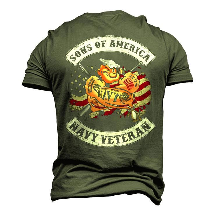 Son Of America - Navy Veteran Men's 3D Print Graphic Crewneck Short Sleeve T-shirt