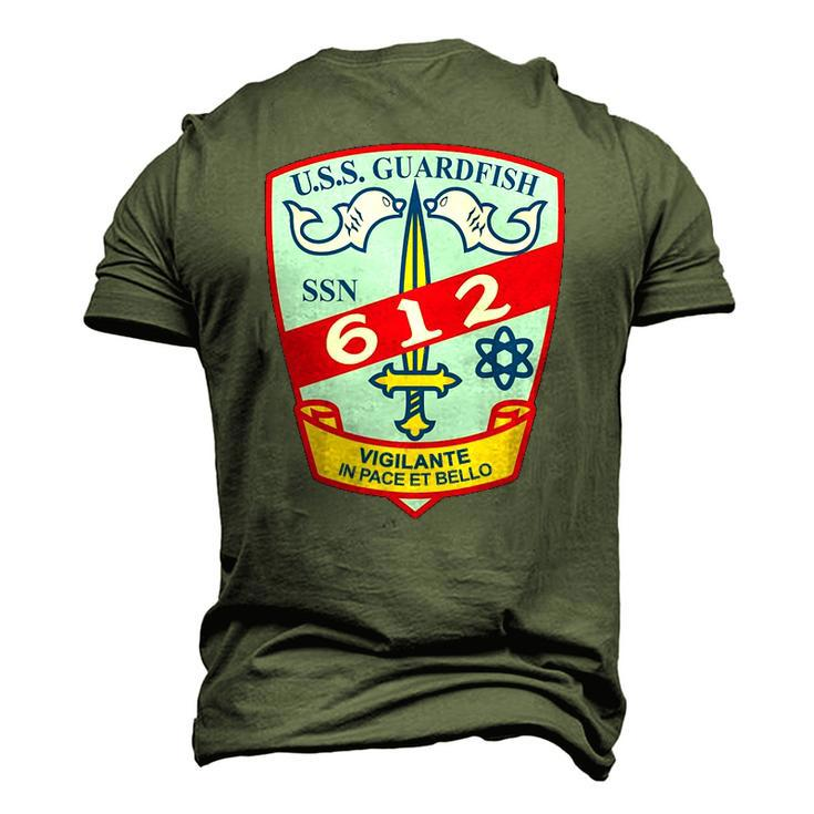 Uss Guardfish Ssn-612 United States Navy Men's 3D T-Shirt Back Print