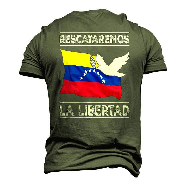 Venezuela Freedom Democracy Guaido La Libertad Men's 3D T-Shirt Back Print