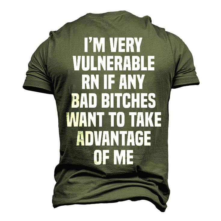 Im Very Vulnerable Rn Men's 3D T-shirt Back Print