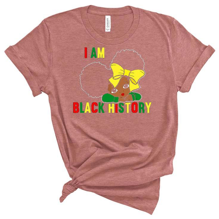 I Am The Strong African Queen Girls   Black History Month V2 Women's Short Sleeve T-shirt Unisex Crewneck Soft Tee