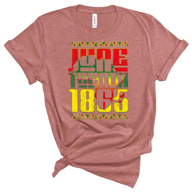 Juneteenth 1865 African American Freedom Black History Women's Short Sleeve T-shirt Unisex Crewneck Soft Tee