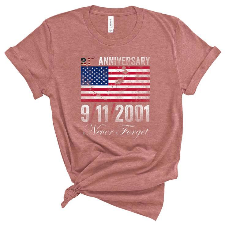 Patriot Day 911 We Will Never Forget Tshirtnever September 11Th Anniversary V3 Women's Short Sleeve T-shirt Unisex Crewneck Soft Tee