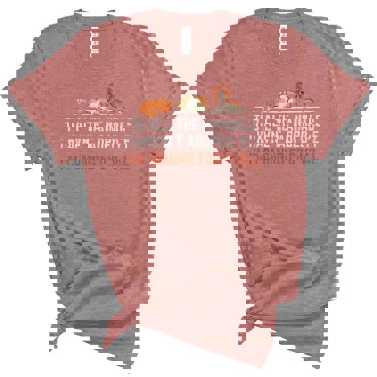 Animal Adoption Rescue Save Love Adopt Cat Dog Volunr Fun  Unisex Crewneck Soft Tee