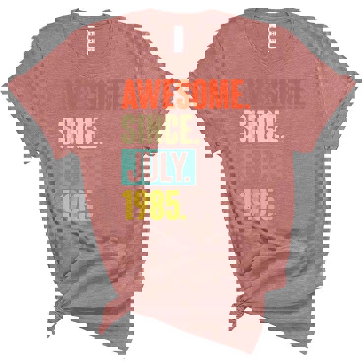 Awesome Since July 1985 37 Year Old 37Th Birthday Gift  Unisex Crewneck Soft Tee