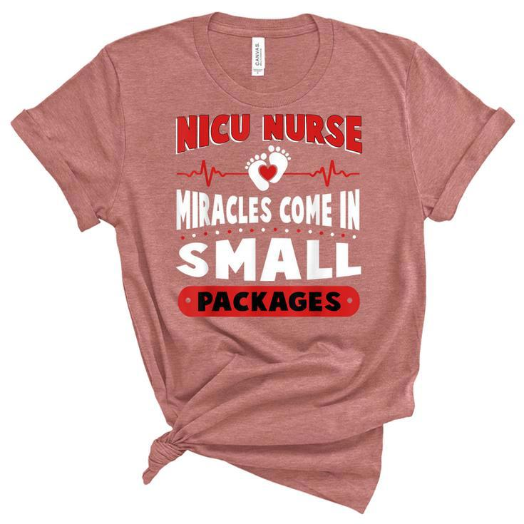 Funny Miracle Neonatal Intensive Care Unit Nicu Nurse   Unisex Crewneck Soft Tee