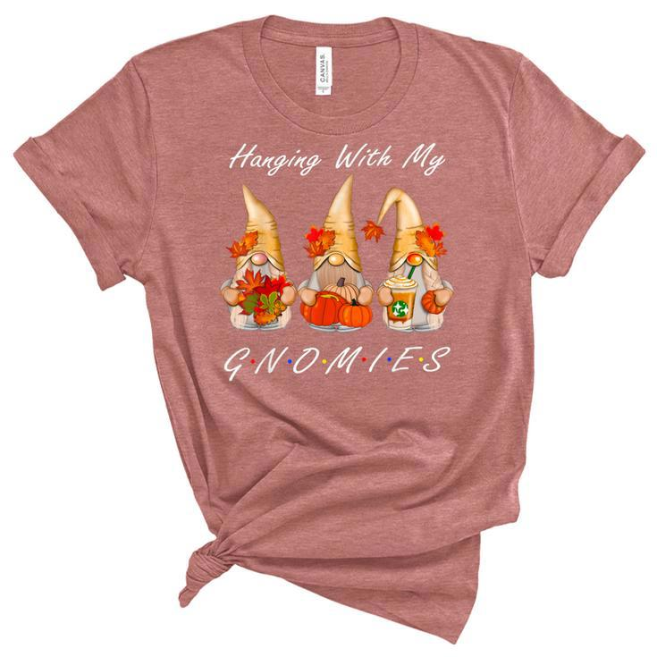Funny Thanksgiving  For Women Gnome - Gnomies Lover  Women's Short Sleeve T-shirt Unisex Crewneck Soft Tee