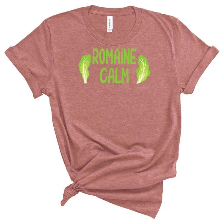 Gardening Romaine Calm Leaf Idea Gift Women's Short Sleeve T-shirt Unisex Crewneck Soft Tee