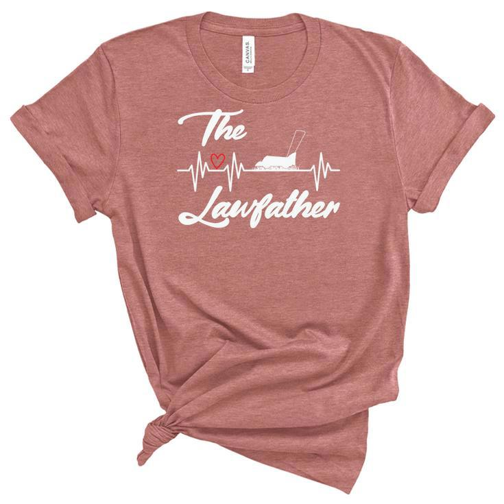 Gardening The Lawfather Landscape Idea Gift Women's Short Sleeve T-shirt Unisex Crewneck Soft Tee