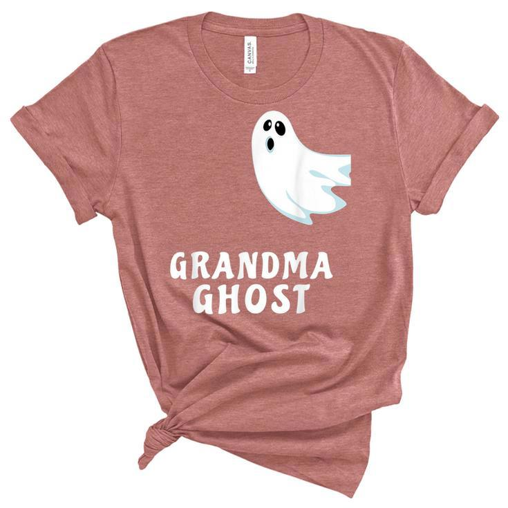 Grandma Ghost Funny Spooky Halloween Ghost Halloween Mom  Unisex Crewneck Soft Tee