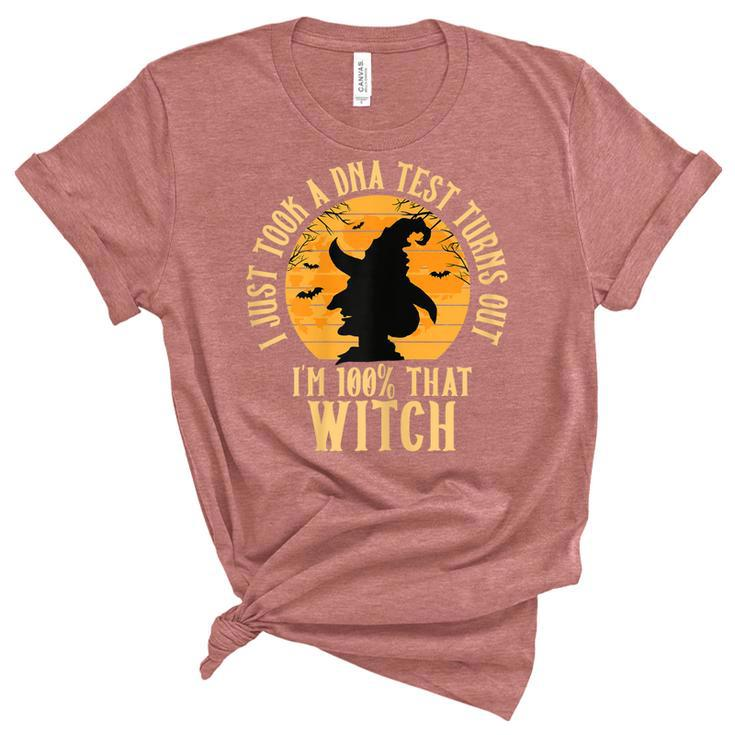 Halloween Witch Motif I Am 100%  That Witch    Unisex Crewneck Soft Tee