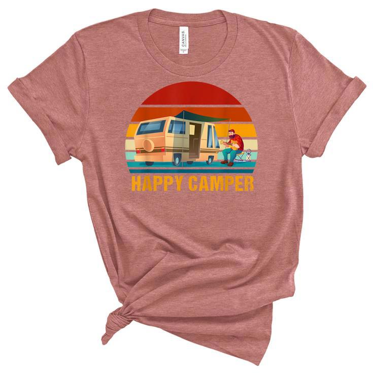 Happy Camper - Camping Rv Camping For Men Women And Kids  Unisex Crewneck Soft Tee