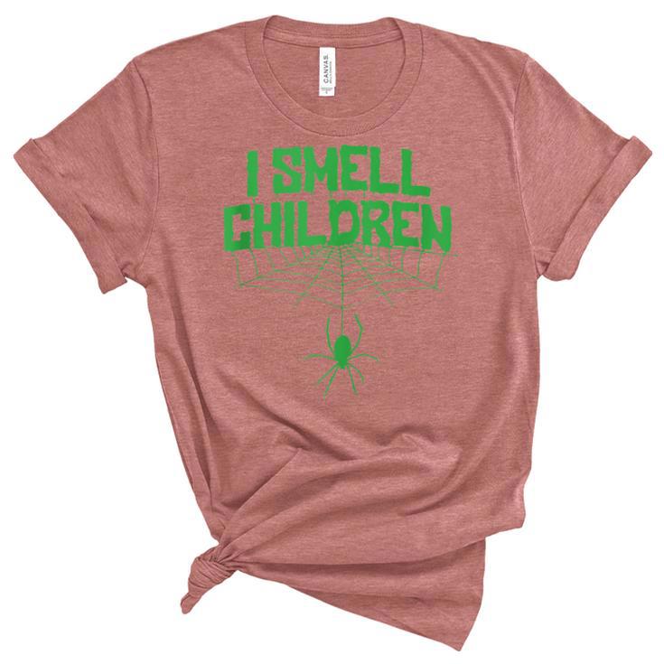 I Smell Children Funny Dad Mom Teacher Halloween Costume  V2 Unisex Crewneck Soft Tee