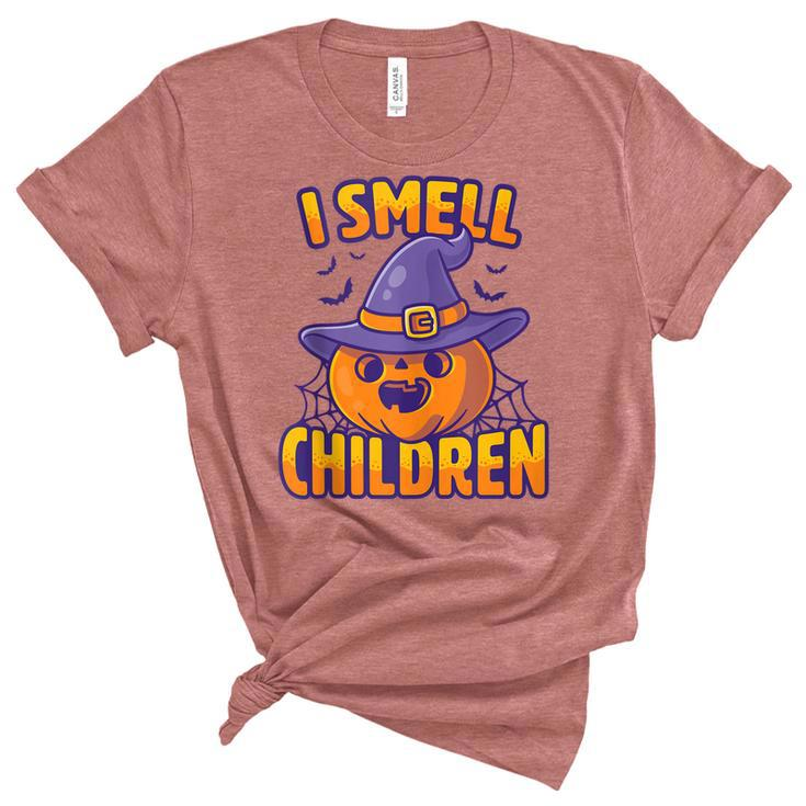 I Smell Children Funny Dad Mom Teacher Halloween Costume V3 Unisex Crewneck Soft Tee