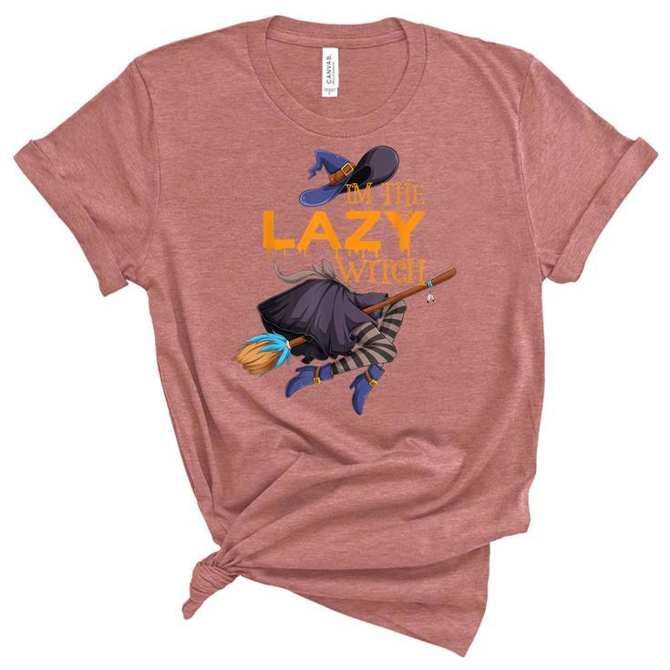 Im The Lazy Witch Halloween Matching Group Costume  Unisex Crewneck Soft Tee