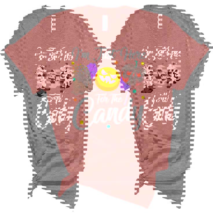 Kids Im Just Here For The Candy Halloween Cute Lollipop Sweets Women's Short Sleeve T-shirt Unisex Crewneck Soft Tee Kids Im Just Here For The Candy Halloween Cute Lollipop Sweets Women's Short Sleeve T-shirt Unisex Crewneck Soft Tee