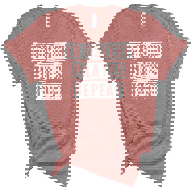 Lovely Funny Cool Sarcastic Eat Sleep Pilates Repeat Women's Short Sleeve T-shirt Unisex Crewneck Soft Tee Lovely Funny Cool Sarcastic Eat Sleep Pilates Repeat Women's Short Sleeve T-shirt Unisex Crewneck Soft Tee