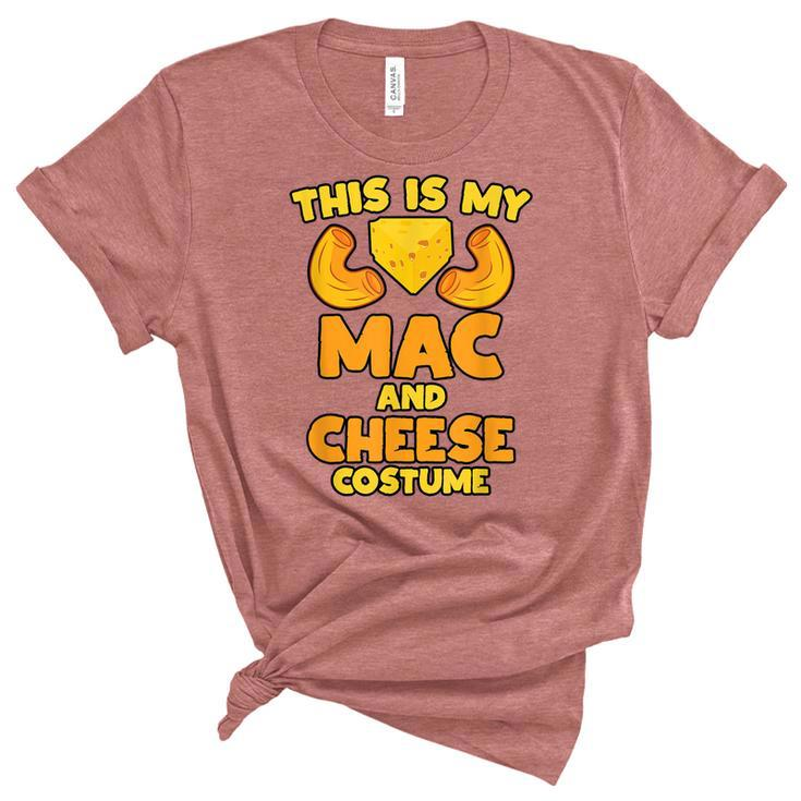 Mac And Cheese Funny Food Halloween Party Costume  Unisex Crewneck Soft Tee