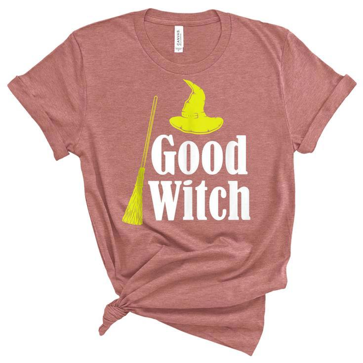 Mens Good Witch Witchcraft Halloween Blackcraft Devil Spiritual  Unisex Crewneck Soft Tee