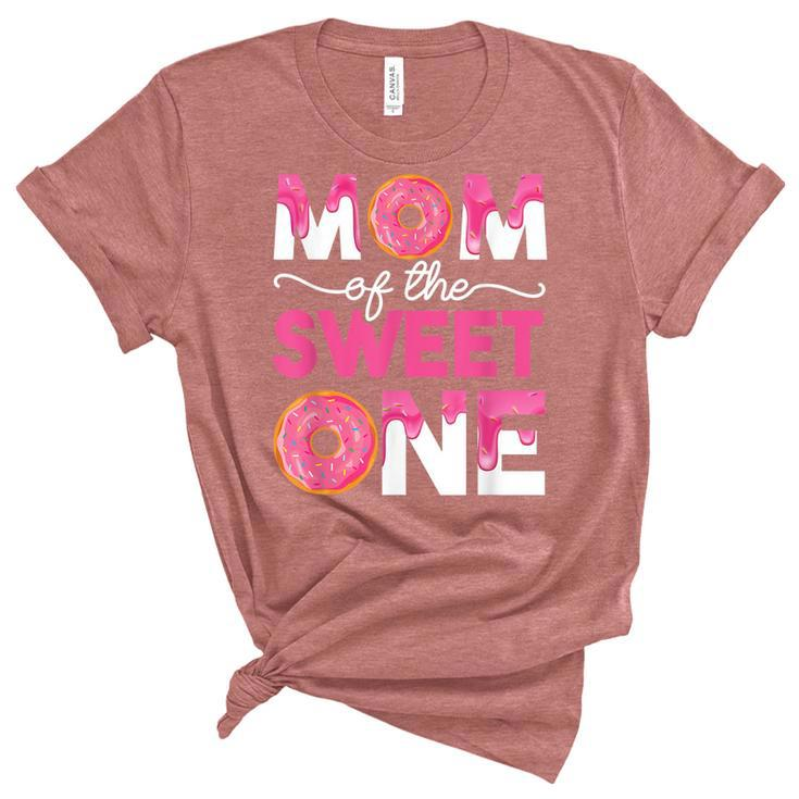 Mother Mama Mommy Family Matching Mom Of The Sweet One  Unisex Crewneck Soft Tee