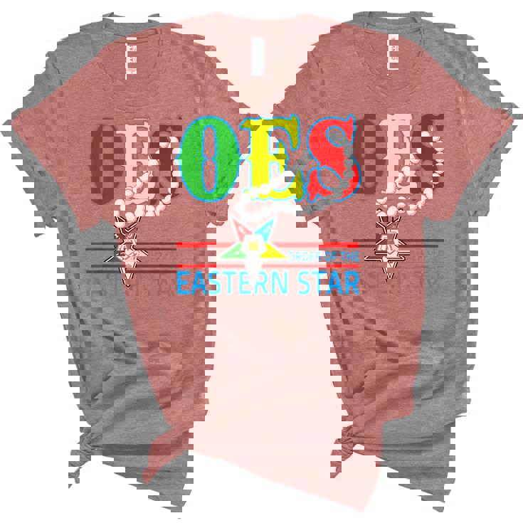 Oes Star Necklace Order Of The Eastern Star Mothers Day Women's Short Sleeve T-shirt Unisex Crewneck Soft Tee Oes Star Necklace Order Of The Eastern Star Mothers Day Women's Short Sleeve T-shirt Unisex Crewneck Soft Tee