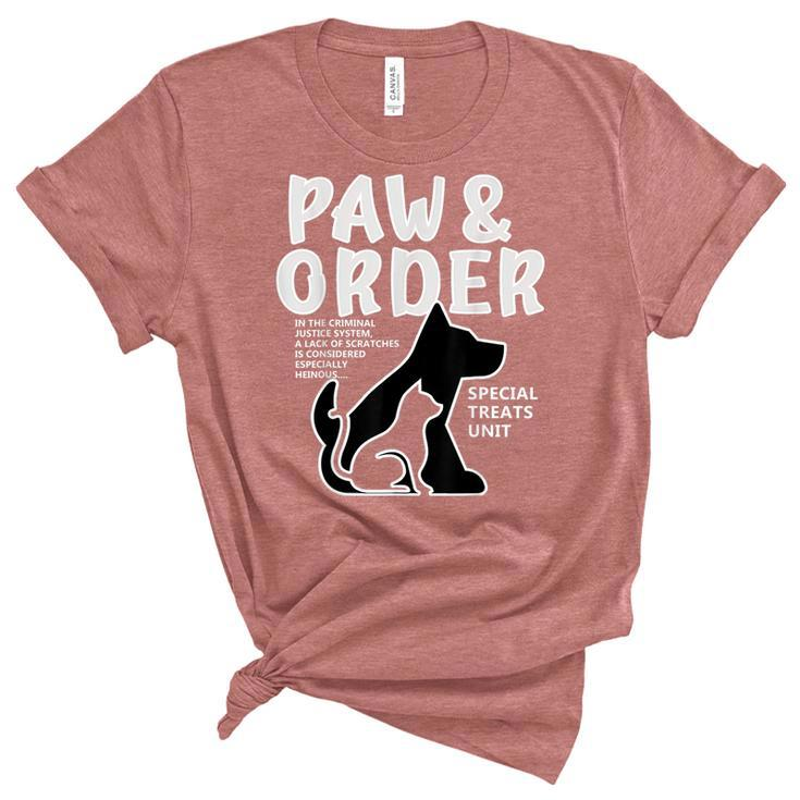 Paw And Order Special Feline Unit Pets Training Dog And Cat Unisex Crewneck Soft Tee