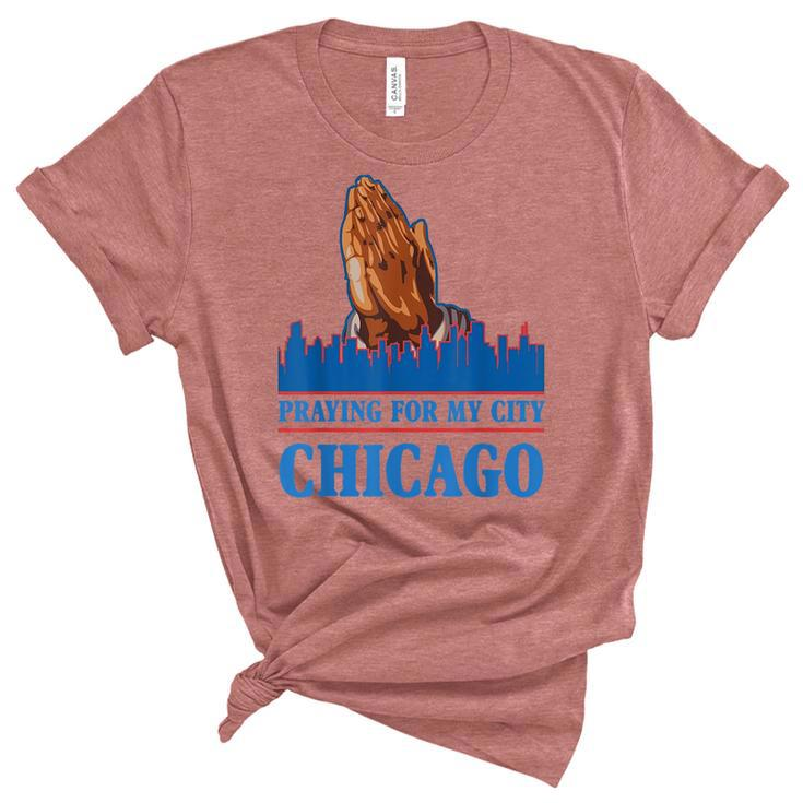 Pray For Chicago Chicago Shooting Support Chicago  Unisex Crewneck Soft Tee