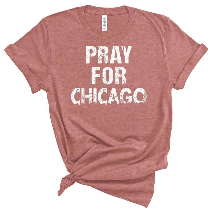 Pray For Chicago Chicago Shooting Support Chicago   Unisex Crewneck Soft Tee