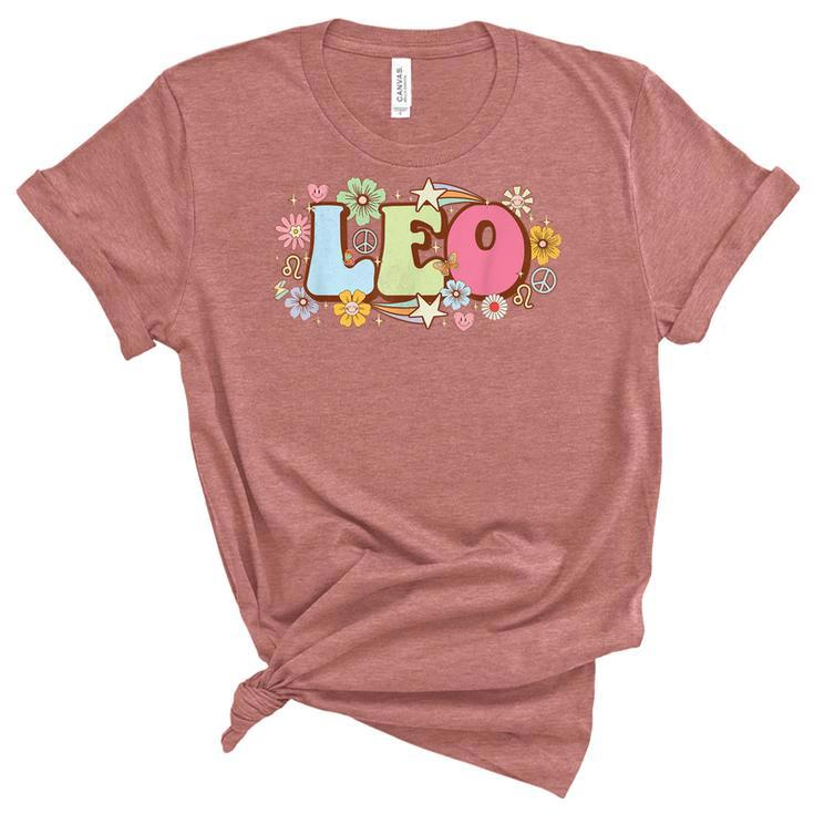 Retro Leo Zodiac Sign Astrology July August Birthday Leo  V3 Unisex Crewneck Soft Tee