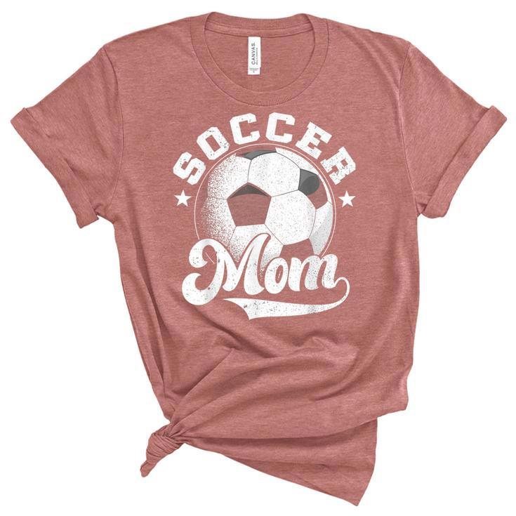 Soccer Mom Vintage Funny Soccer Mom  Mothers Day 2022  Women's Short Sleeve T-shirt Unisex Crewneck Soft Tee