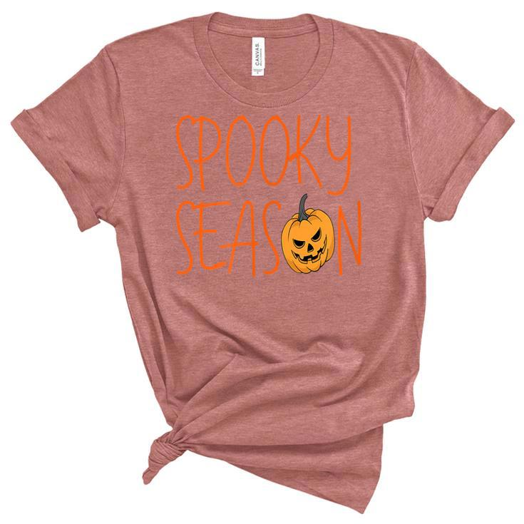 Spooky Season Cute Halloween  Fall Season  Unisex Crewneck Soft Tee