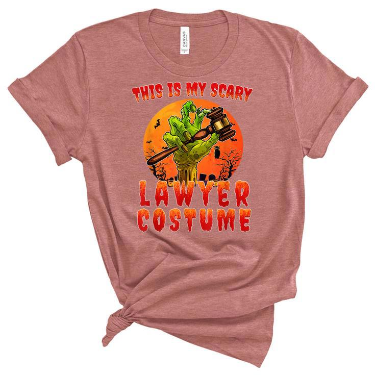 This Is My Scary Lawyer Costume Zombie Spooky Halloween  Unisex Crewneck Soft Tee